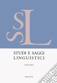 Studi e saggi linguistici (2023). Vol. 1