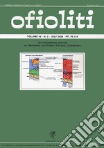 Ofioliti. An international journal on ophiolites and modern oceanic lithosphere (2023). Vol. 48/2