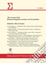 The country wife. Between pragmatic analysis and translation (2023). Vol. 2 libro