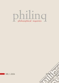 Philinq. Philosophical inquiries (2024). Vol. 1 libro
