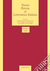 Nuova rivista di letteratura italiana (2024). Vol. 1 libro