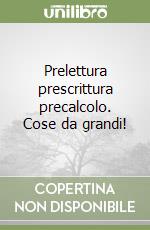 Prelettura prescrittura precalcolo. Cose da grandi! libro