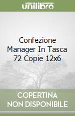 Confezione Manager In Tasca 72 Copie 12x6 libro