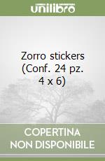 Zorro stickers (Conf. 24 pz. 4 x 6) libro