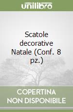 Scatole decorative Natale (Conf. 8 pz.) libro