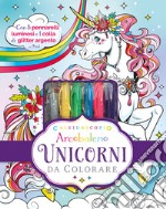 Caleidoscopio Arcobaleno. Unicorni da colorare. Con colla di glitter. Con 5 pennarelli libro