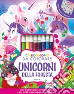 Caleidoscopio da colorare. Unicorni della foresta. Ediz. illustrata. Con 8 pennarelli. Con Adesivi libro