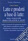 Latte e prodotti a base di latte: igiene e sicurezza. Dalle direttive CEE al DPR n. 54/1997 libro