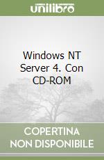 Windows NT Server 4. Con CD-ROM libro