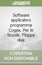 Software applicativo programma Cogex. Per le Scuole. Floppy disk libro