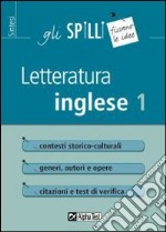 Letteratura inglese. Vol. 1