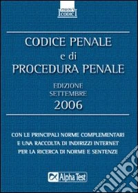 Codice penale e di procedura penale 2006 libro