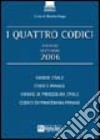 I Quattro codici 2006 libro