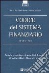 Codice del sistema finanziario libro di Sironi Andrea Tabacchi Carlo Tortoriello Daniele