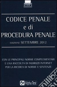 Codice penale e di procedura penale libro
