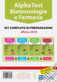 Alpha Test. Biotecnologie e farmacia. Kit completo di preparazione: Manuale di preparazione-Esercizi commentati-Prove di verifica-3200 quiz. Con Software di simulazione libro