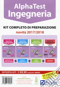 Alpha Test. Ingegneria. Kit completo di preparazione. Manuale di preparazione-Esercizi commentati-Prove di verifica-3800 quiz. Con software di simulazione libro