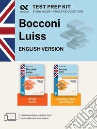 Alpha Test Bocconi Luiss. English version 2026-2027. Test prep kit. For university admission tests. Digital platform and online simulator included. Con espansione online