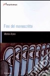 Fine del manoscritto libro