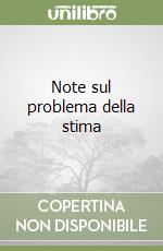 Note sul problema della stima libro