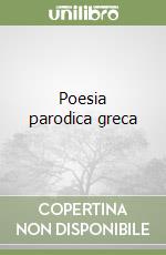 Poesia parodica greca libro