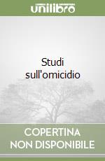 Studi sull'omicidio libro