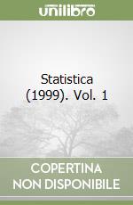 Statistica (1999). Vol. 1