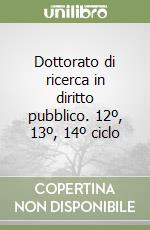 Dottorato di ricerca in diritto pubblico. 12º, 13º, 14º ciclo