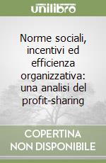 Norme sociali, incentivi ed efficienza organizzativa: una analisi del profit-sharing libro