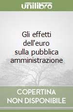 Gli effetti dell'euro sulla pubblica amministrazione libro