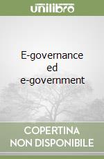 E-governance ed e-government libro