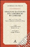 Saggio sulla natura del commercio in generale libro