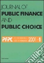 Journal of public finance and public choice. Economia delle scelte pubbliche libro