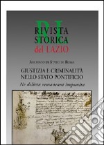 Giustizia e criminalità nello Stato pontificio libro