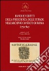 Bandi ed editti della presidenza delle strade nell'archivio di Stato di Roma 1759-1825 libro