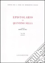 Epistolario. Vol. 8: Appendice libro