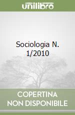 Sociologia N. 1/2010 libro