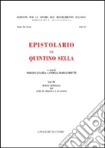 Epistolario di Quintino Sella. Indice generale dei nomi di persona e di luogo