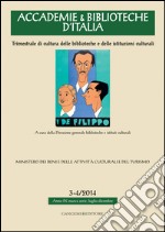 Accademie & biblioteche d'Italia (2014) vol. 3-4 libro