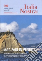 Italia nostra (2019). Vol. 502: AAA fari in vendita (Gennaio-marzo) libro