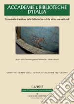 Accademie & biblioteche d'Italia (2017). Vol. 1-4 libro