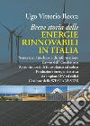 Breve storia delle energie rinnovabili in Italia. Premessa sul nucleare e disinformazione. L'avvio dell'idroelettrico. Avvio rinnovabili fotovoltaico ed eolico. Produzione energia elettrica da impianti FV ed eolici. Cessione della WEST a VESTAS libro