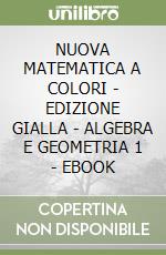 NUOVA MATEMATICA A COLORI - EDIZIONE GIALLA - ALGEBRA E GEOMETRIA 1 - EBOOK libro