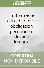 La liberazione dal debito nelle obbligazioni pecuniarie di rilevante importo libro