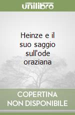 Heinze e il suo saggio sull'ode oraziana libro