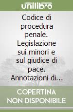 Codice di procedura penale. Legislazione sui minori e sul giudice di pace. Annotazioni di giurisprudenza costituzionale libro