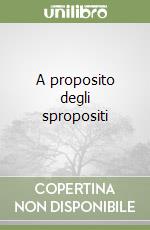 A proposito degli spropositi libro