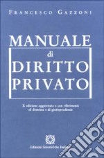 Manuale di diritto privato libro