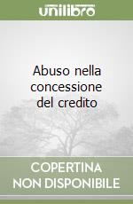 Abuso nella concessione del credito libro