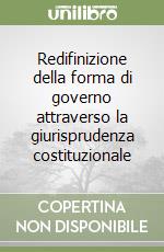 Redifinizione della forma di governo attraverso la giurisprudenza costituzionale libro